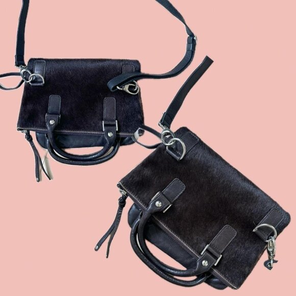 Maurizio Taiuti Genuine Cowhide Fold-Over Bag – Made in Italy - Picture 1 of 8